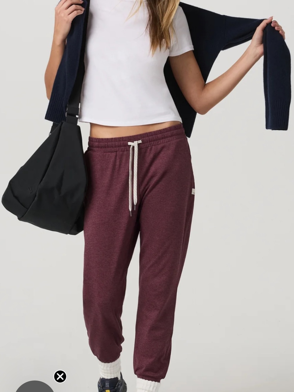 Vuori Burgundy Drawstring Jogger Sweatpants